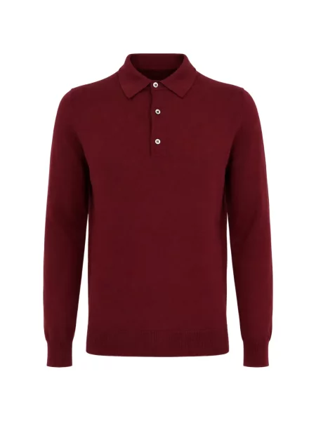 Lung tricou polo Franzese Collection roșu