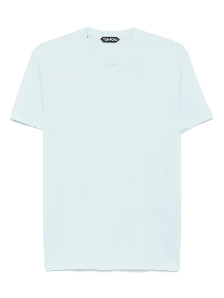 Tricou Tom Ford din jerseu albastru