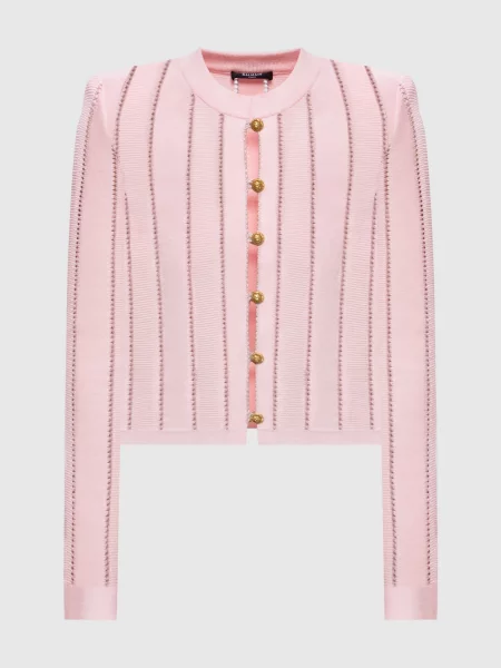 Кардиган Fléchage Balmain рожевий