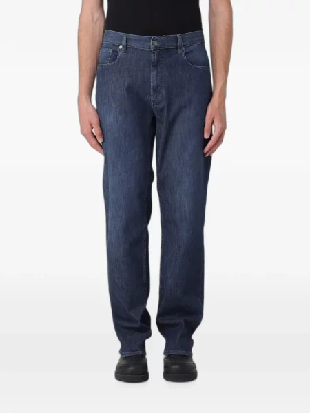 Blugi Emporio Armani stretch albastru