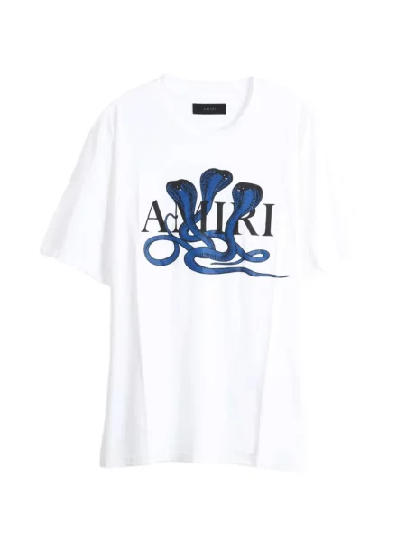 Tricou Amiri cu imagine alb