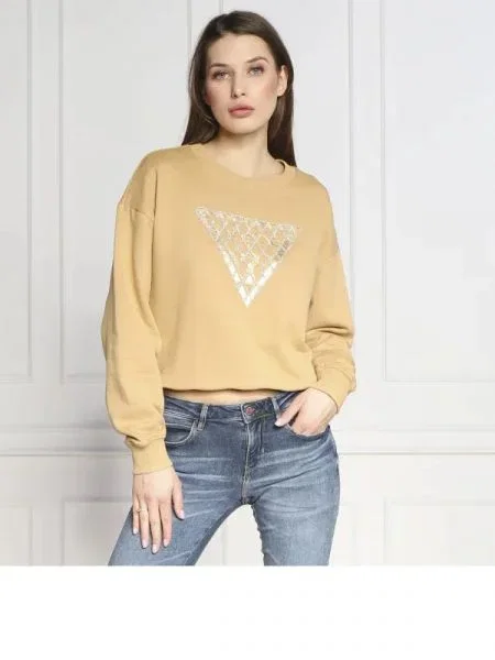 GUESS Hanorac | Relaxed fit bej