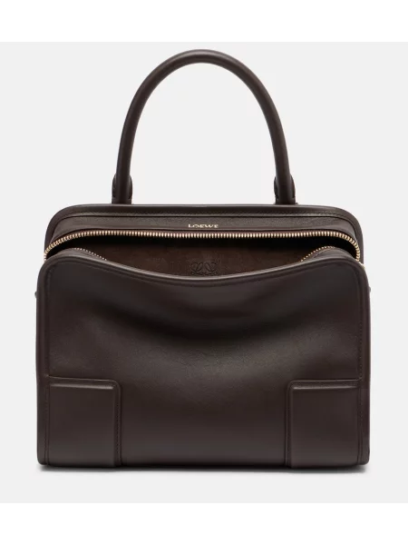 Top Loewe din piele maro