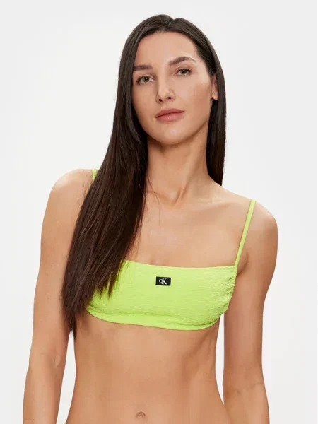 Calvin Klein Swimwear Góra od bikini zielony