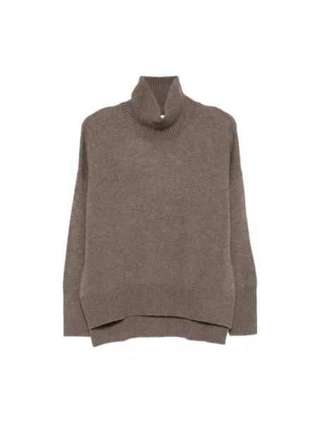Sweter Lisa Yang z kaszmiru brązowy