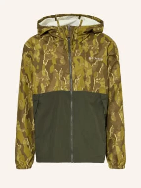 Columbia Větrovka Spire Valley™ Novelty / olivová / světle zelená černá