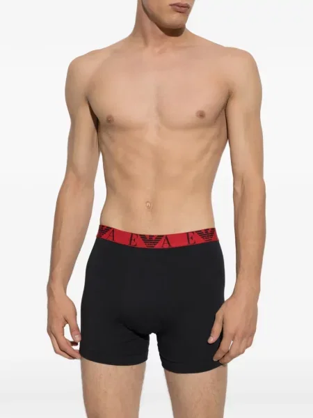 Boxeri Emporio Armani cu autograf negru