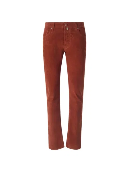 Pantaloni Jacob Cohën de catifea cord maro