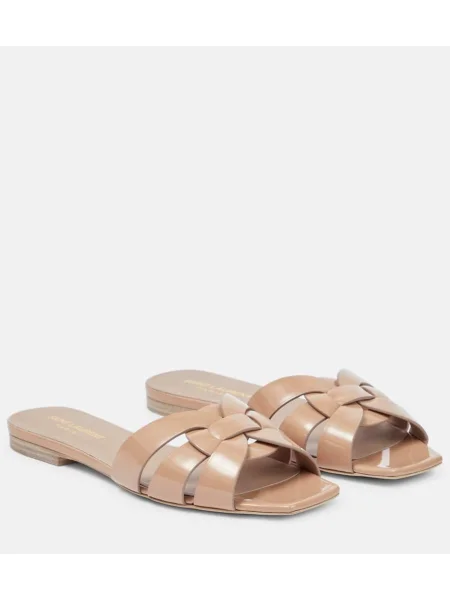 Sandale Saint Laurent din piele roz