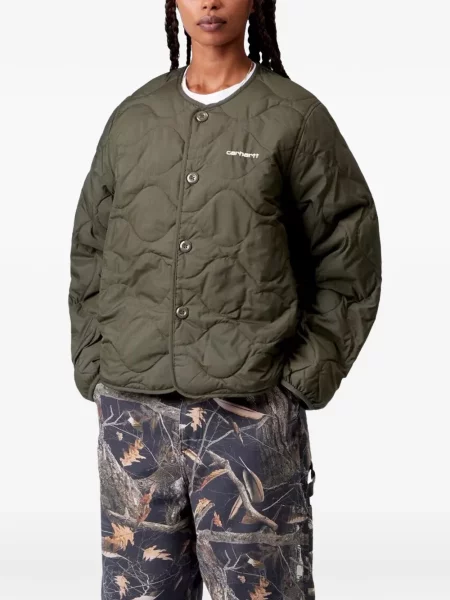 Matlasat geacă Carhartt Wip verde