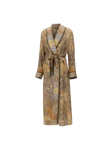 Wielobarwność płaszcz Etro z wzorem paisley