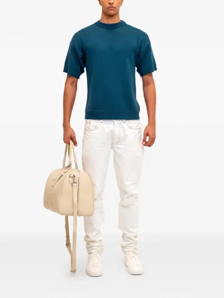Tricou Place Of ëlms cu decolteu rotund albastru