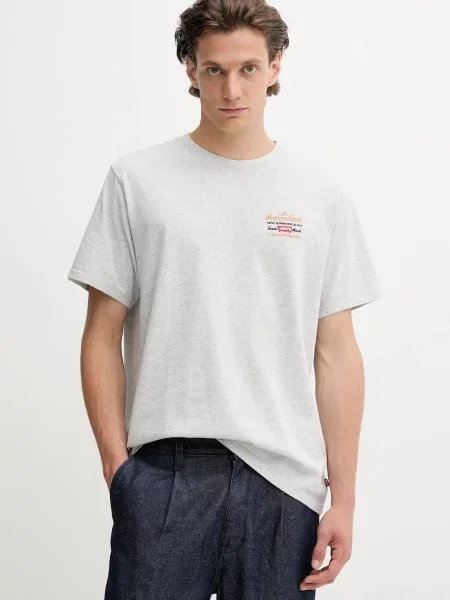 Levi's t-shirt z aplikacją szary