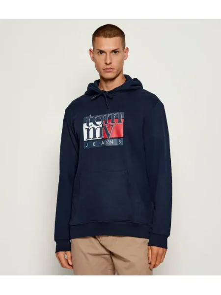 Geacă de blugi Tommy Jeans albastru