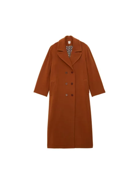 Płaszcz Ines De La Fressange Paris wełniany brązowy