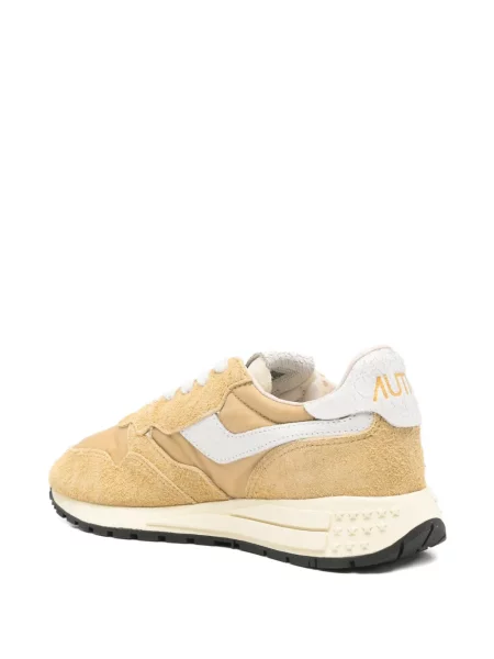 Sneakerși Autry din piele de căprioară galben