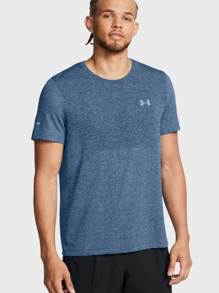 Безшовна спортивна футболка Under Armour синя
