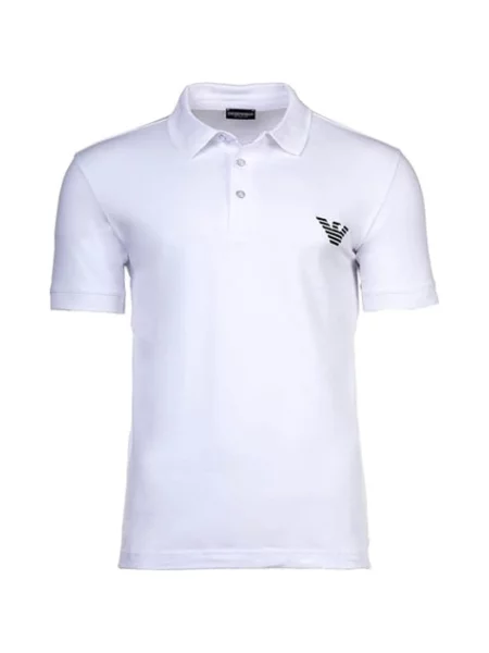 Koszulka polo Emporio Armani biała