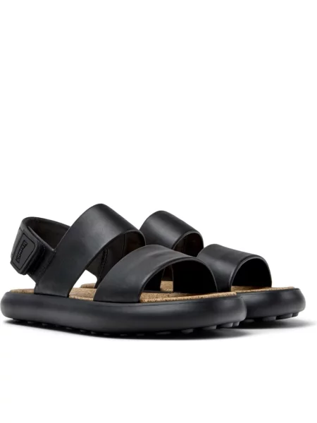 Camper Pelotas Flota Leather Sandals Gobi Negro Kobiety Sandały Camper Size: 5 czarny