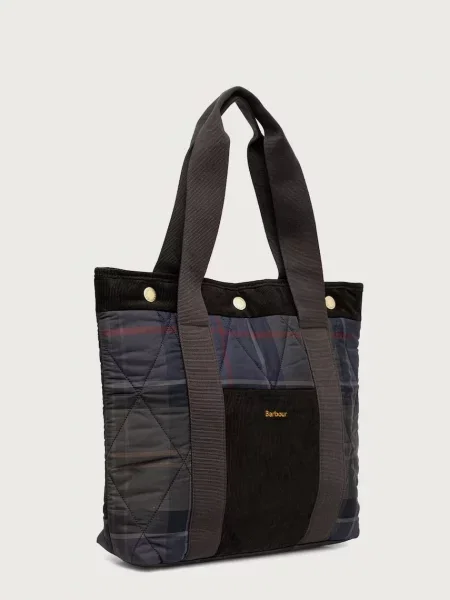 Geantă shopper Barbour de catifea