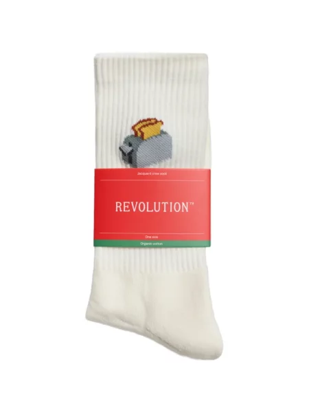 Șosete Revolution Now tricotate alb