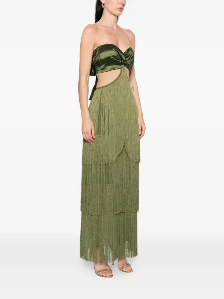 Sukienka maxi Bless garniturowa zielona