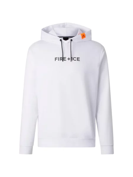 Kapucnis melegítő felső Bogner Fire+ice nyomtatás fehér