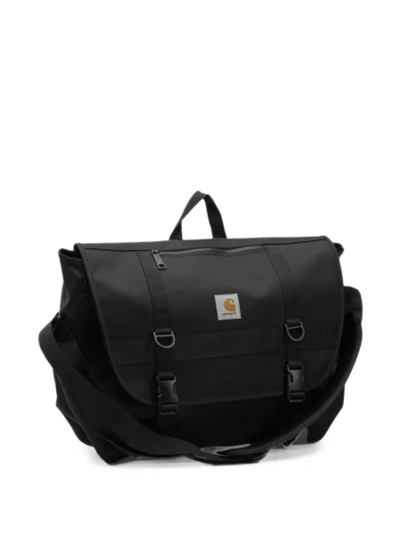 Torba Carhartt Wip sa kopčom s autogramom crna
