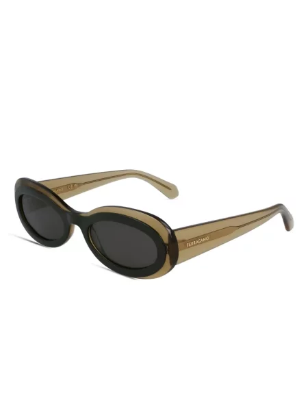 Γυαλιά ηλίου Ferragamo Eyewear πράσινο