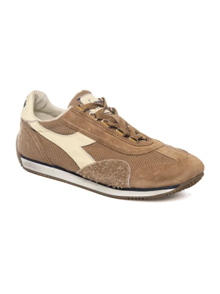 Sneakersy Diadora sztruksowe brązowe