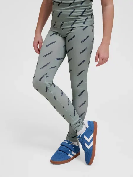 Legginsy dziewczęce Hummel Silje zielone