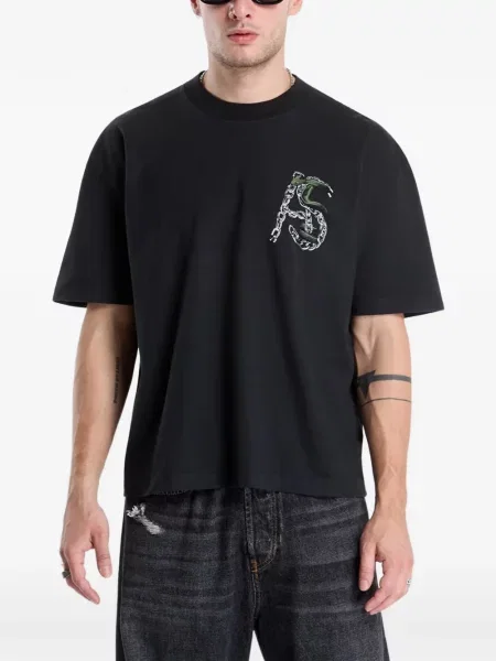 Tricou Allsaints cu imagine negru