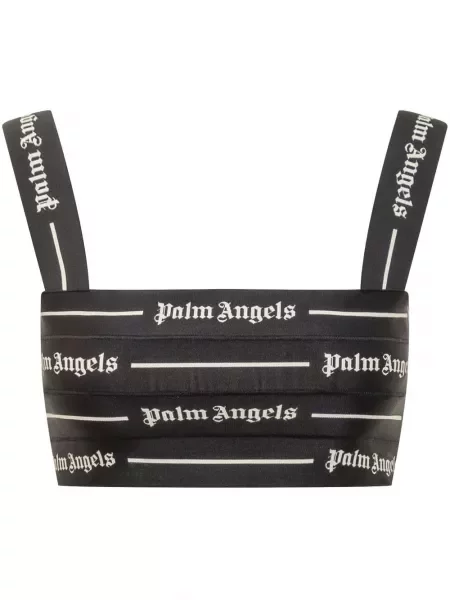 Top Palm Angels cu autograf negru