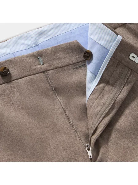 Spodnie Brooks Brothers wełniane beżowe