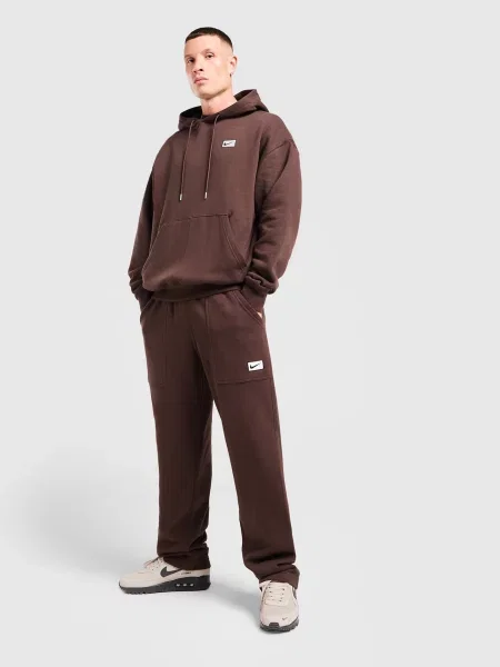 Nike Spodnie M Nsw Sf Bb Oh Pant brązowe