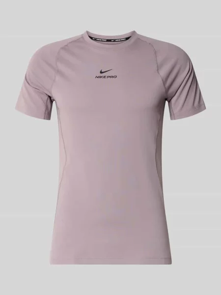 T-shirt z nadrukiem z logo i raglanowymi rękawami Nike Training fioletowa