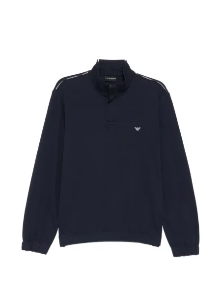 Hanorac Emporio Armani cu broderie albastru