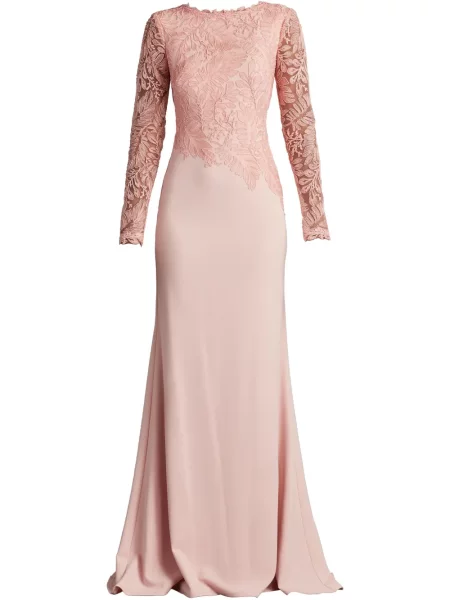 Długa sukienka maxi Tadashi Shoji różowa