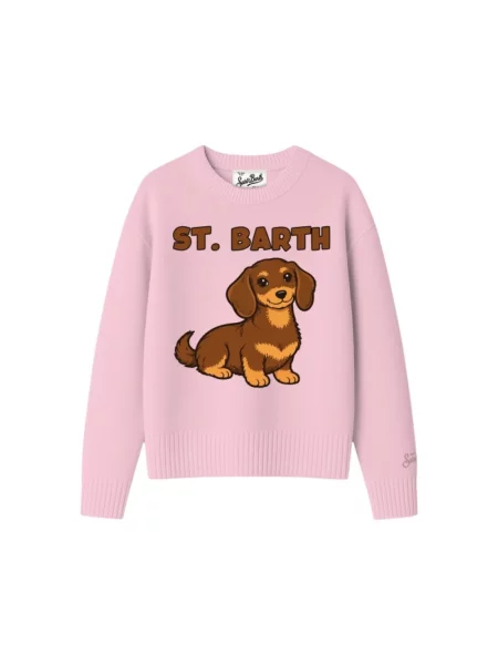 Sweter Mc2 Saint Barth różowy