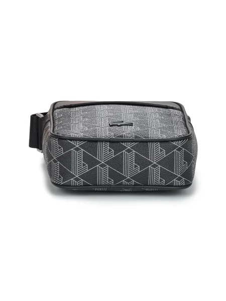 Geantă crossbody Lacoste cu imagine negru