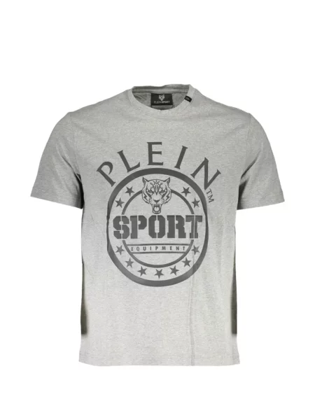 Tricou sport Plein Sport cu imagine cu dungi de tigru gri