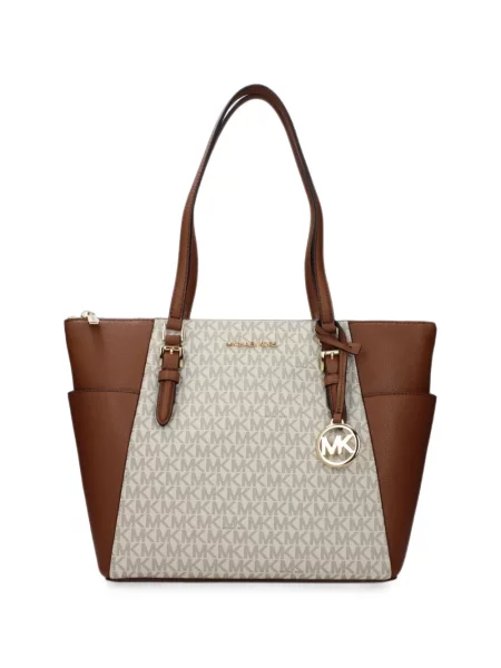 Geantă shopper Michael Kors din piele cu imagine