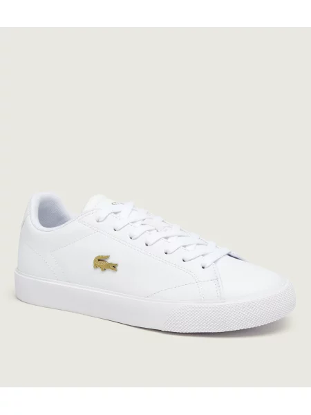 Sneakerși Lacoste Lerond din piele alb