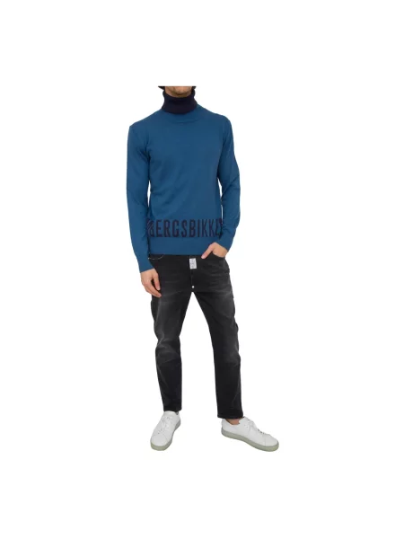 Sweter Bikkembergs casual niebieski