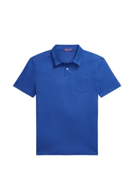Scurt tricou polo Ralph Lauren Purple Label albastru