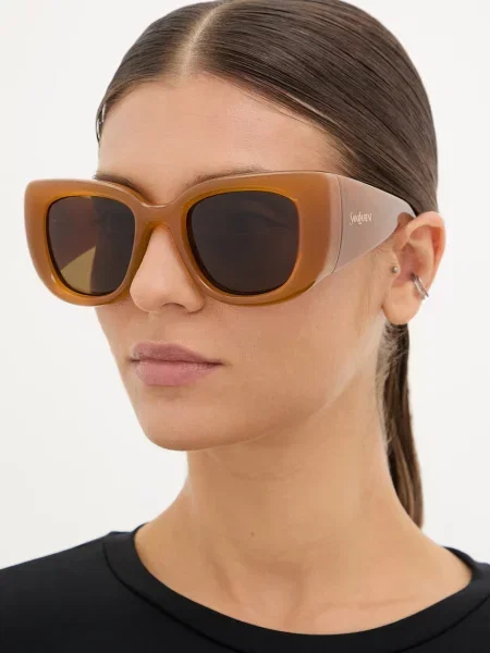 Saint Laurent slnečné okuliare typ mačacieho oka dámske HOWL hnedá