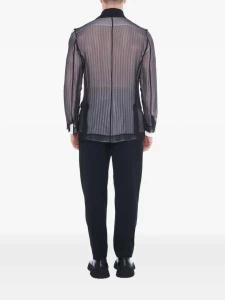 Μεταξωτός μπλέιζερ Tessitura Body Couture μαύρο