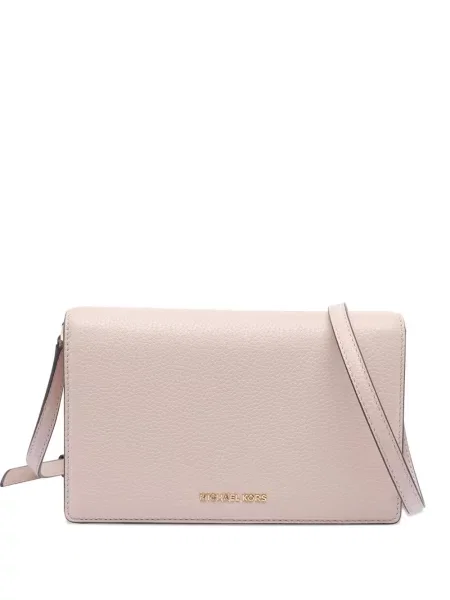 Koszulka Michael Michael Kors skórzana z falbankami garniturowa szara