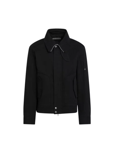 Kurtka Dries Van Noten wełniana czarna