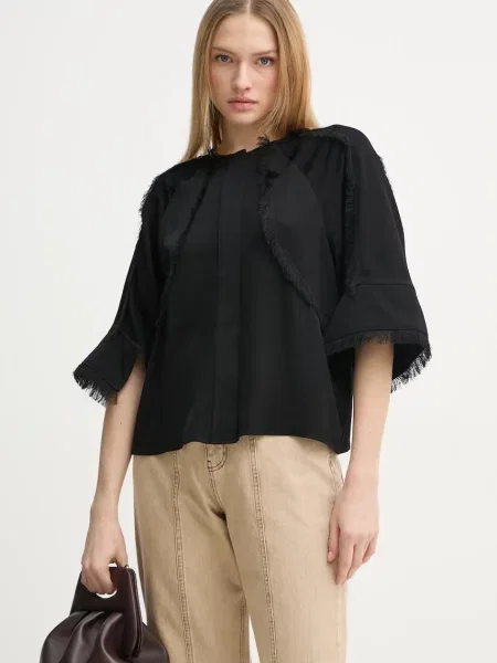 Day Birger et Mikkelsen camasa Zelie femei relaxed negru